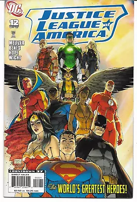 Buy JUSTICE LEAGUE Of AMERICA / No. 12 (October 2007) Variant Cover By MICHAEL TURNE • 2.95£