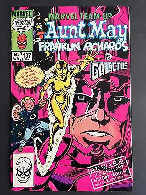 Buy Marvel Team-Up #137 Aunt May Franklin Richards Galactus Marvel 1984 Comics NM • 12.82£
