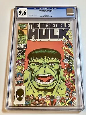 Buy Incredible Hulk #325 Portrait Cover FIRST Rick Jones As Hulk GRADED CGC 9.6 WP • 59.96£