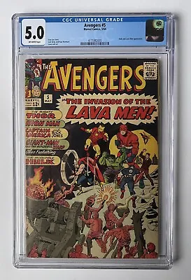 Buy Avengers 5, CGC 5.0, Featuring Hulk And The Lava Men • 388£