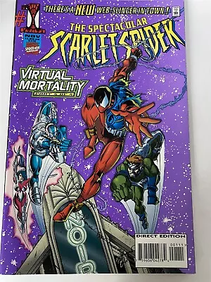 Buy SPECTACULAR SCARLET SPIDER #1 Spider-man Marvel Comics 1995 NM • 3.69£