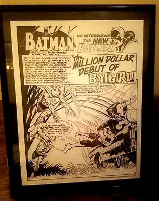 Buy Detective Comics 359 DC 1967 Batman Origin Batgirl Splash Page 22  X 29  Print  • 37.75£