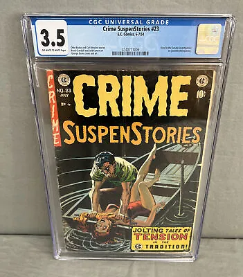 Buy Crime SuspenStories #23 CGC 3.5 OWW Evans Torture Cover Used In SOTI • 555.09£