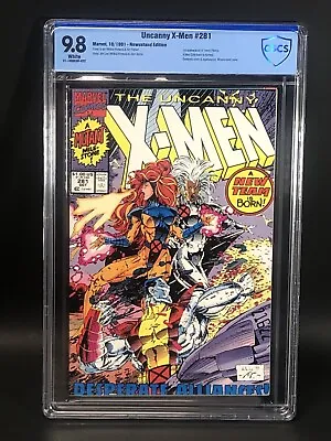 Buy Uncanny X-Men #281 NEWSSTAND 1st Fitzroy Marvel 1991 CBCS 9.8 NM/MT Comic • 103.26£