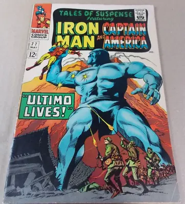 Buy TALES OF SUSPENSE # 77  ULTIMO LIVES!  1966 Iron Man/Captain America VG+ • 23.71£