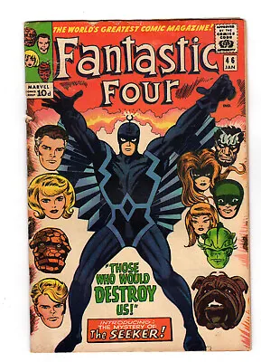Buy FANTASTIC FOUR #46  (1ST BLACK BOLT ) Jack Kirby   VG- (minus) Condition • 59.99£