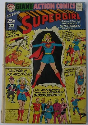 Buy Action Comics #373 (Mar-Apr 1969, DC), VG (4.0), Giant Supergirl G-57, Legion-r • 19£