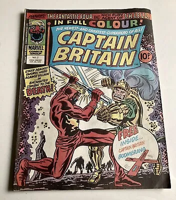Buy Captain Britain No 2 1976 Marvel 2nd Appearance Of Captain Britain No Boomerang • 24£