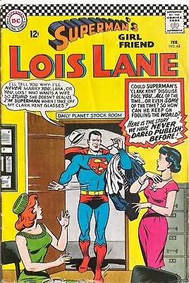 Buy Superman's Girl Friend Lois Lane #63 In Fine- Condition. DC Comics FREE SHIPPING • 19.76£