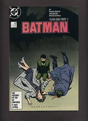 Buy Batman 404 (FN+/FVF) Year One! Frank Miller, David Mazzucchelli 1987 DC Q833 • 15.81£