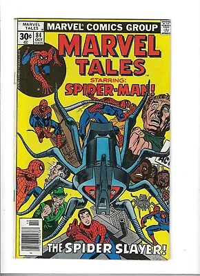 Buy Marvel Tales #84 Spider-Man The Spider Slayer Marvel Comics 1977 FN/FN+ • 3.19£