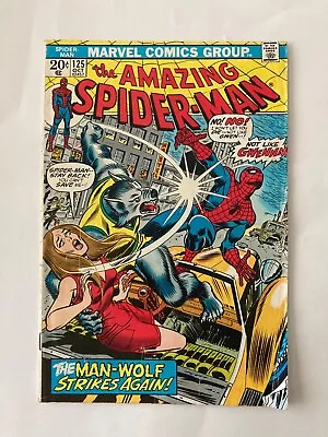 Buy Amazing Spider-Man #125 (1973) 2nd Man-Wolf Appearance & Origin • 24.12£