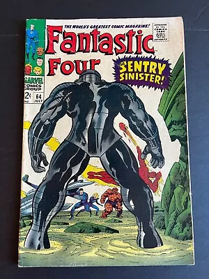 Buy Fantastic Four #64 -  1st Appearance Of Kree Sentry, Crystal (Marvel, 1967) VG/F • 20.52£