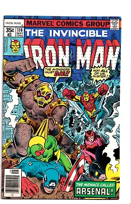 Buy Iron Man #114 1978 Marvel Comics 1st App. Arsenal • 7.74£