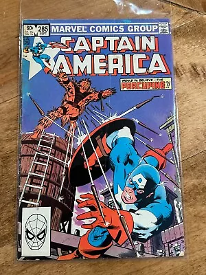 Buy Marvel Comics Captain America #285 (1983) VG/FINE Porcupine Nomad • 2.36£