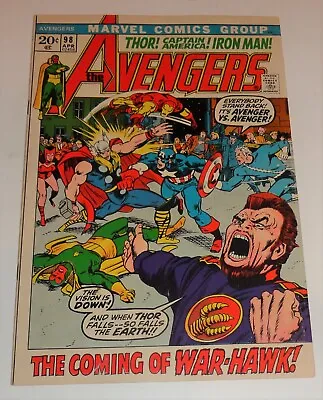 Buy Avengers #98 Barry Smith Classic Art 1972 Nm 9.2/9.4 High Grade • 162.90£