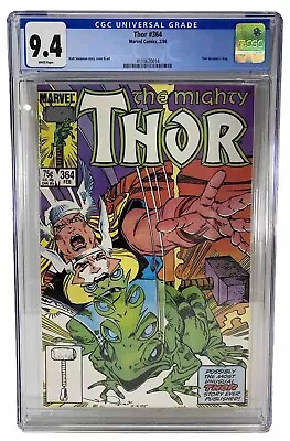 Buy Mighty Thor #364 CGC 9.4 Thor Becomes A Frog Copper Age 1986 Walt Simpson Marvel • 59.30£