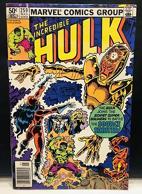 Buy The Incredible Hulk #259 Comic Marvel Comics Newsstand Origin Of Darkstar • 6.10£