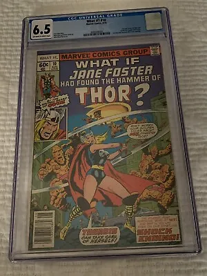 Buy WHAT IF? #10 (’78)  CGC 6.5, White Pages - What If Jane Foster Was Thor? • 59.30£