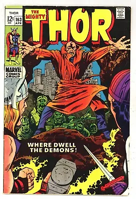 Buy Thor 163 VG 2nd Brief App HIM Warlock KIRBY Silver Age 1969 Marvel Comics Q289 • 10.39£