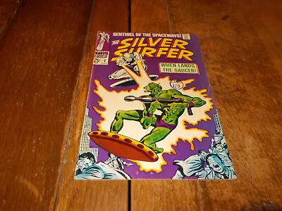 Buy Silver Surfer #2 - Marvel 1968 Silver Age 25c Lee Buscema 1st Badoon FN/VFN • 67.95£