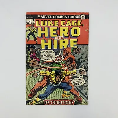 Buy Luke Cage Hero For Hire #14, Marvel 1973, Bronze Age, 1st Big Ben Donovan Comic • 3.17£