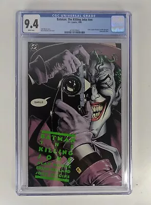 Buy 1988 Batman The Killing Joke CGC 9.4 NM 1st Print Alan Moore, Brian Bolland DC • 91.94£
