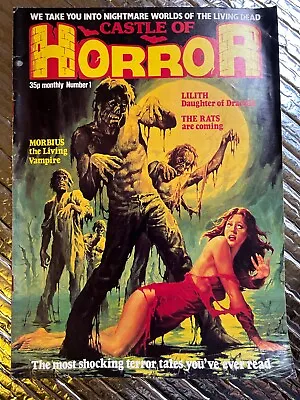Buy Castle Of Horror #1 (1978):  Morbius The Living Vampire: B/w UK Horror Comic • 24.99£