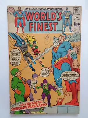 Buy Dc Comics. Worlds Finest  #190 December 1969 Please Read Condition Description . • 5.99£