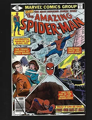 Buy Amazing Spider-Man #195 FNVF 2nd & Origin Black Cat (Felicia Hardy) Harry Osborn • 23.32£