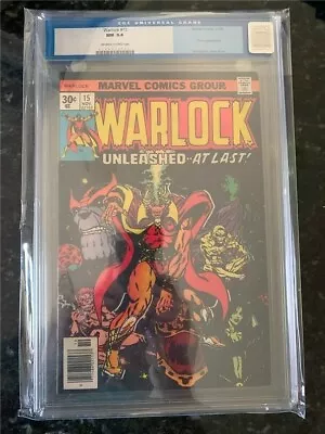 Buy Warlock #15 CGC 9.4 (Marvel  1976) - Old Label Goodness Starlin Origin Of Thanos • 60.76£