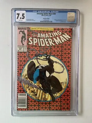 Buy Amazing Spider-Man #300 CGC 7.5 White Pages Marvel 1988 1st Appearance Of Venom • 416.32£