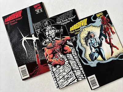 Buy Daredevil #320, 321, 325 NEWSSTAND SET 1st Black Costume “Fall From Grace” 1993 • 7.88£