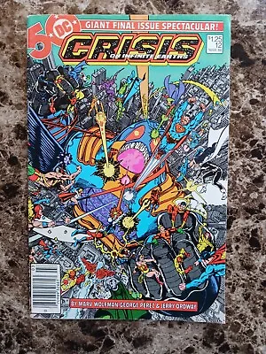 Buy CRISIS ON INFINITE EARTHS #12 FN/VF KEY! Many Deaths! (1986 DC COMICS) Newsstand • 4.01£
