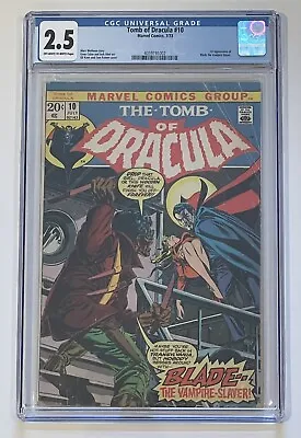 Buy Tomb Of Dracula #10. July 1973. Marvel. 2.5 Cgc. 1st App Of Blade! • 550£