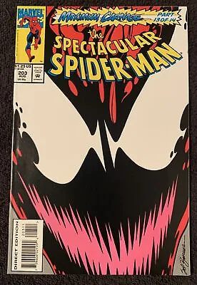 Buy Marvel Spectacular Spider-Man #203  August 1993 Marvel Maximum Carnage Part 13 • 5.58£