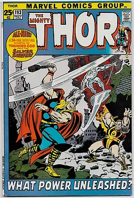 Buy Thor #193 (1966) VF 1971  What Power Unleashed?  Cover Art John Buscema COA • 64.87£