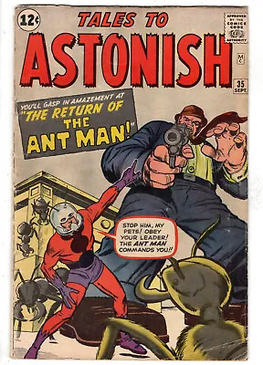 Buy Tales To Astonish #35 (1962) - Grade 4.5 - 1st Appearance Of Ant-man In Costume! • 709.53£