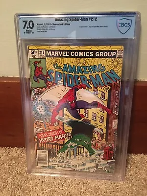 Buy Amazing Spiderman 212- 7.0 CBCS, First Hydroman, Newsstand, White Pages! • 39.98£