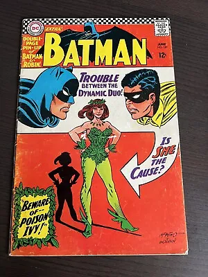 Buy Batman #181 Poison Ivy With Pin Up Poster Dc Comics 1966 • 495.95£