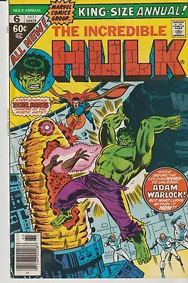 Buy Marvel Comics Incredible Hulk King Size Annual #6 (1977) 1st Print F • 18.95£