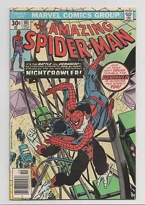 Buy Amazing Spider-Man #161 Bronze Age Comic 1st Cameo JIGSAW, NIGHTCRAWLER 1976 • 13.01£