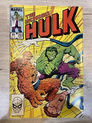 Buy The Incredible Hulk # 293 : Marvel Comics 1984 : Featuring The Fantastic Four  • 1.99£