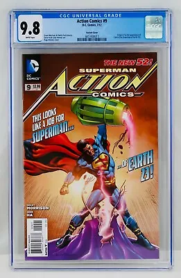 Buy Action Comics #9 CGC 9.8 Variant Cover New 52 First Calvin Ellis Appearance 1st • 319.67£