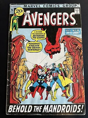 Buy Avengers 94 Kree Skrull Silver Age Neal Adams Cover Marvel 1971 Lower Grade Copy • 11.87£