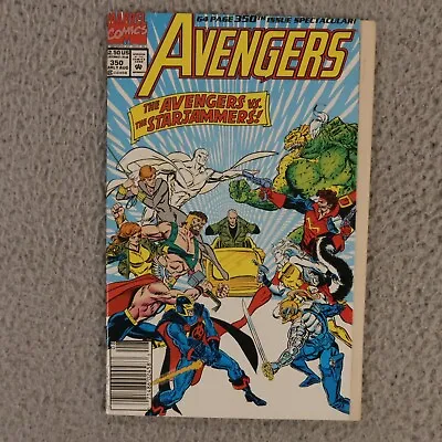 Buy Avengers #350 1992 Newsstand Black Knight Sersi Fold Out Cover Marvel • 39.95£