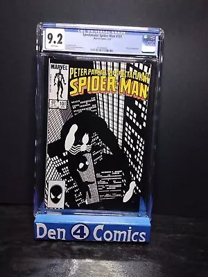 Buy Spectacular Spider-Man 101 (04/85) CGC 9.2 Black Suit Classic John Byrne Cover • 90.68£