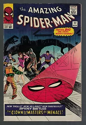 Buy Marvel Comics  Amazing Spiderman FN+ 6.5  Clown Masters  1964 • 269.99£