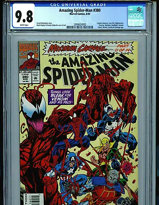 Buy Amazing Spider-man # 380 CGC 9.8 Marvel 1993 Amricons K45 • 199.87£