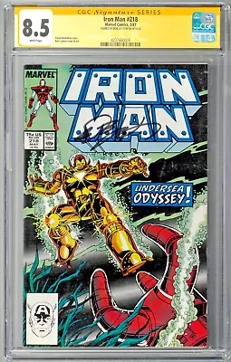 Buy Iron Man #218 CGC SS 8.5 (May 1987, Marvel) Signed By Bob Layton, Deep Sea Armor • 110.42£